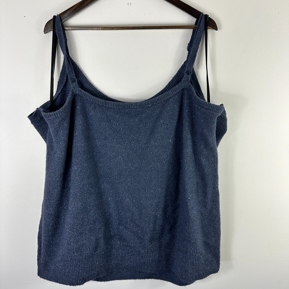 Torrid Knit Tank Top Womens Plus Size 5X Blue Minimalist Capsule Basic Layering‎